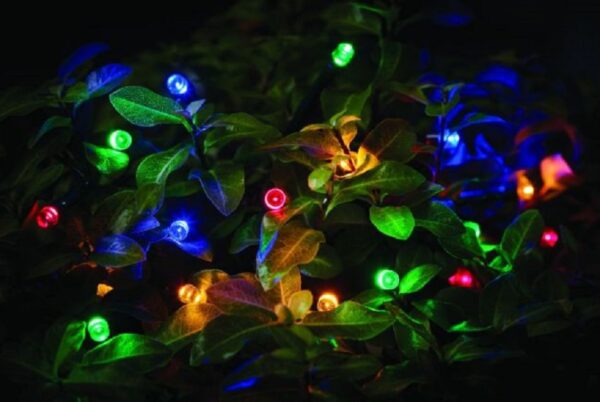 Solar LED String Lights 200 Multi Colour Dual Power Technology Cole & Bright