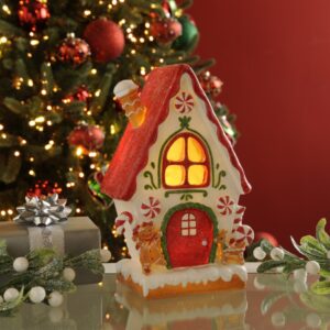 LED Gingerbread House Battery-Operated 25cm Christmas Light/Figurine
