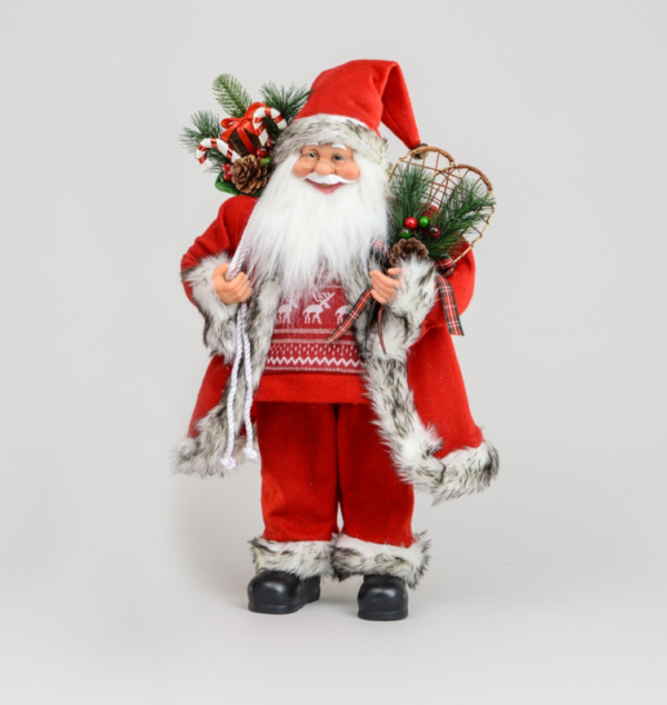 60cm Tall Traditional Santa figure / Figurine 'Red' Christmas Decoration