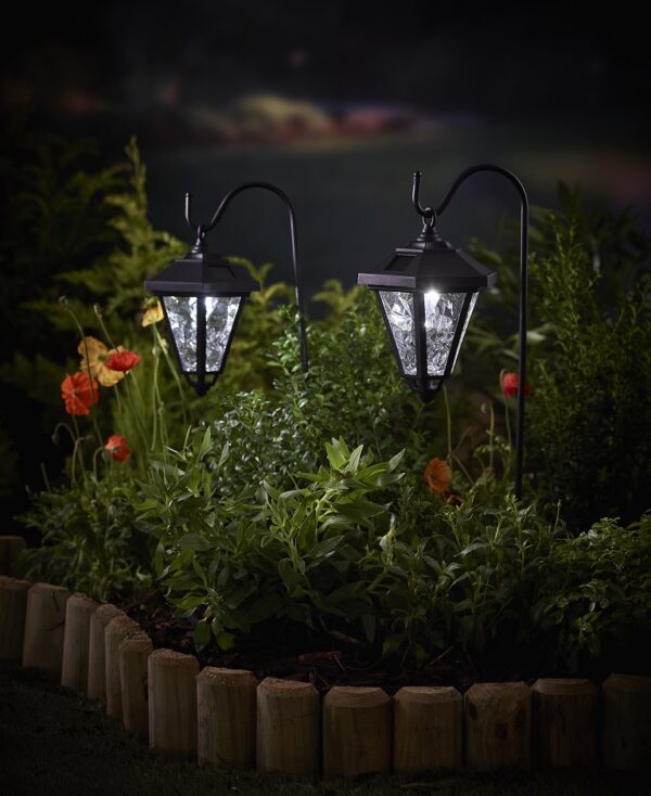 Gardman Solar Coach Light with Shepherd's Hook Twin Pack