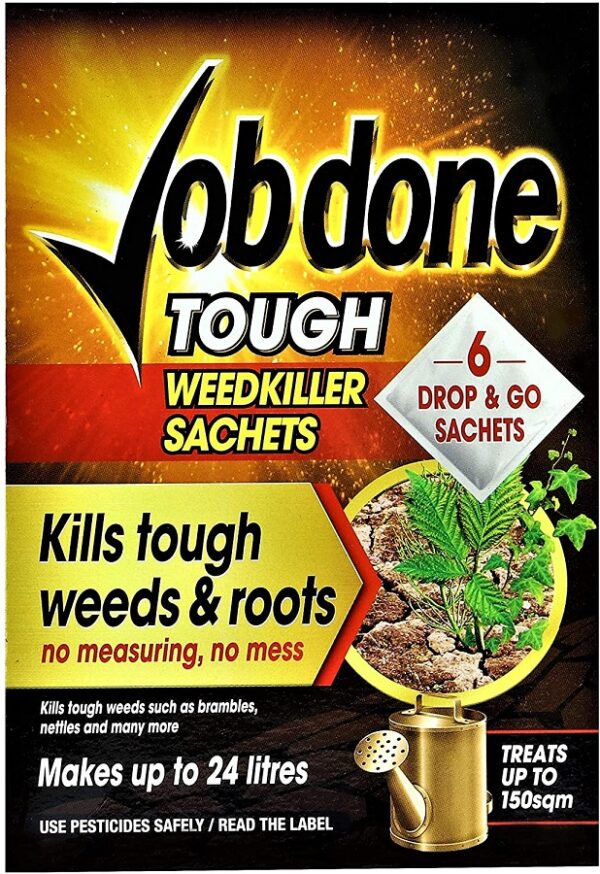 Job Done Tough Weedkiller Sachet, Black, 6 Sachet Pack