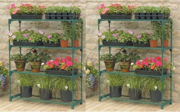 Steel Greenhouse / Growhouse Shelving Twin Pack 08751 Gardman