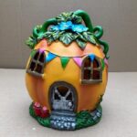 Solar Pumpkin Design Fairy House Cole & Bright Garden Lighting