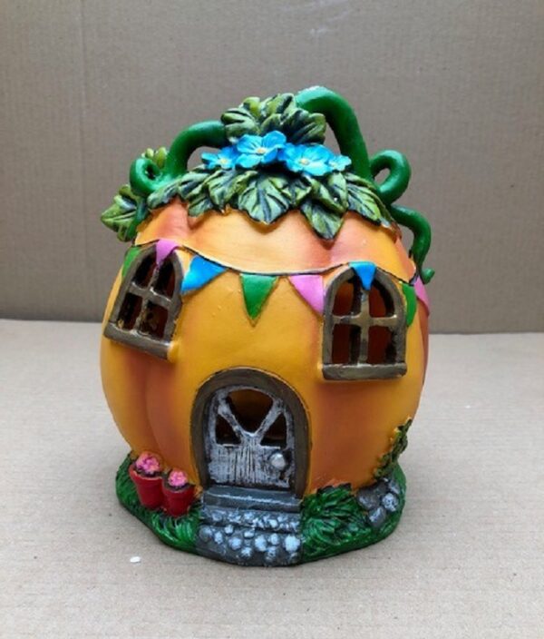 Solar Pumpkin Design Fairy House Cole & Bright Garden Lighting