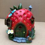 Solar Strawberry Design Fairy House Cole & Bright L26291