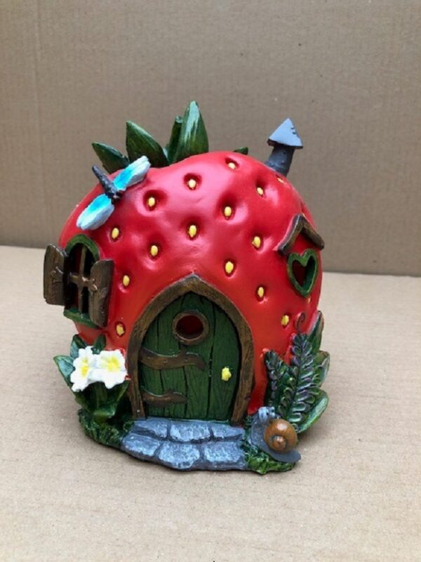 Solar Strawberry Design Fairy House Cole & Bright L26291