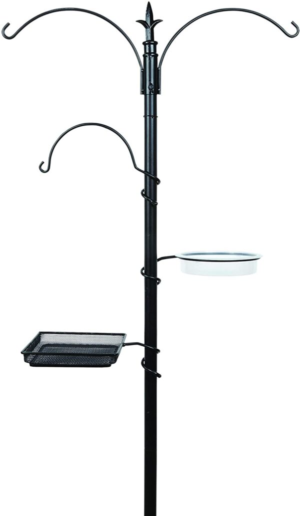 Decorative Wild Bird Feeding Station - Black Gardman A04389