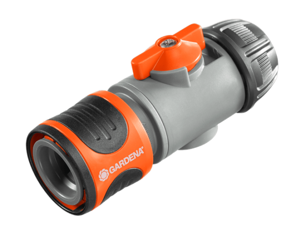 Gardena Hose Connector with Control Valve 13 mm (1/2") and15 mm (5/8") 2942-20