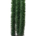 Green Matte Tinsel Garland Fine Cut 6m x 10cm Christmas Decoration