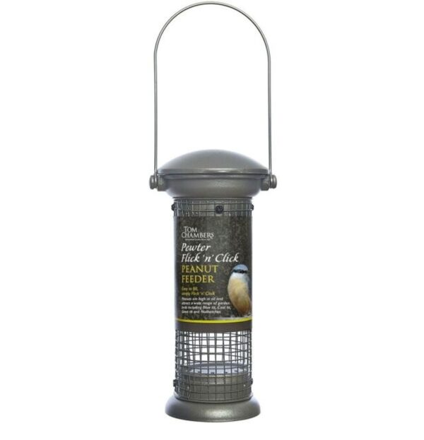 Tom Chambers Pewter Flick 'n' Click Peanut Feeder
