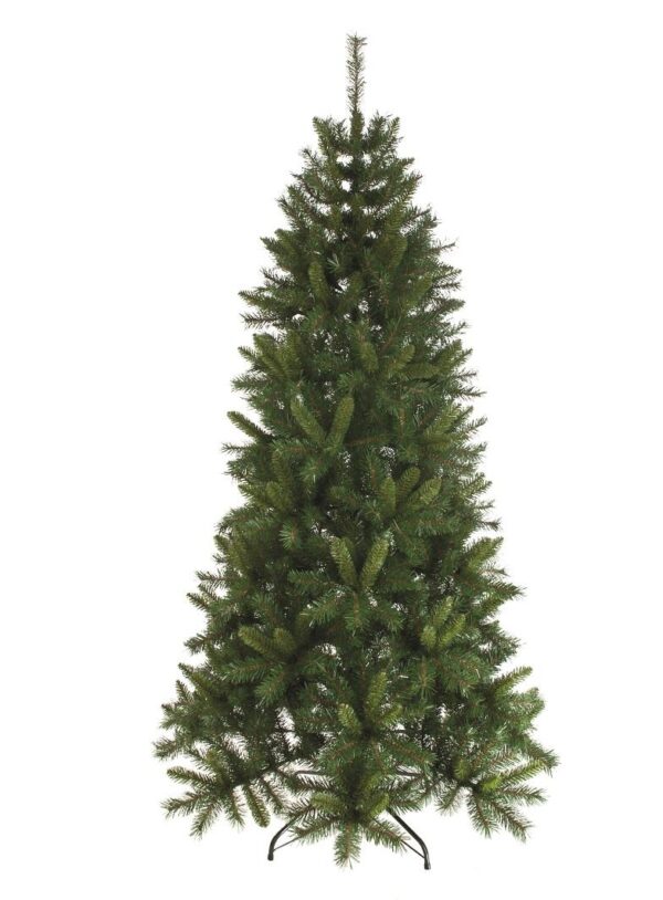 Festive 210cm (7ft)  Green Heartwood Spruce Christmas Tree, PVC