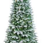 7ft Pre-Lit (350 W/White LED's) Frosted Douglas Pine PE/PVC Christmas Tree