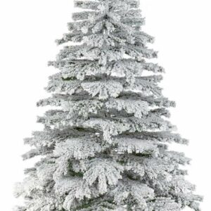 7ft Flocked Mountain Pine Artificial Christmas Tree Premier Decorations