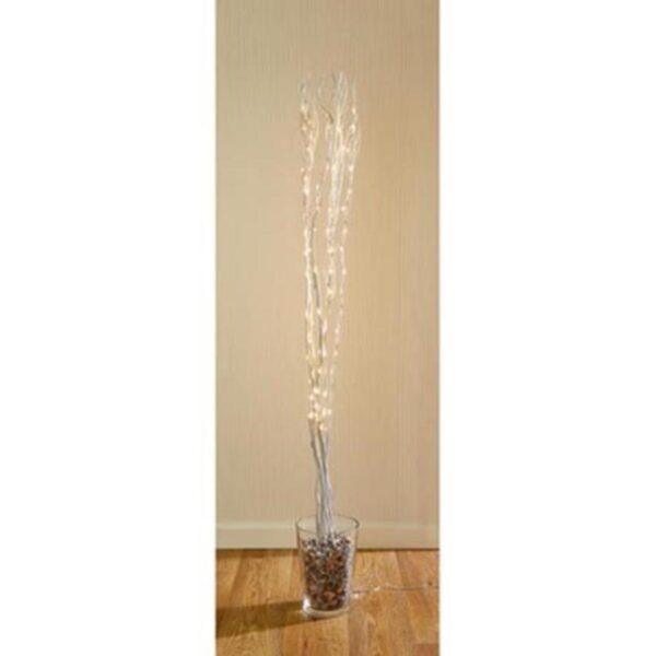 80 W/White LED Christmas Silver Twig Light Decorations 1.2m LV081488 Premier