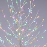 Festive Aurora Led Twig Tree 180cm (6ft) Multicoloured