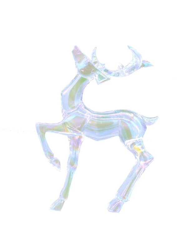 17cm Acrylic Standing Reindeer Christmas Decoration / Figure