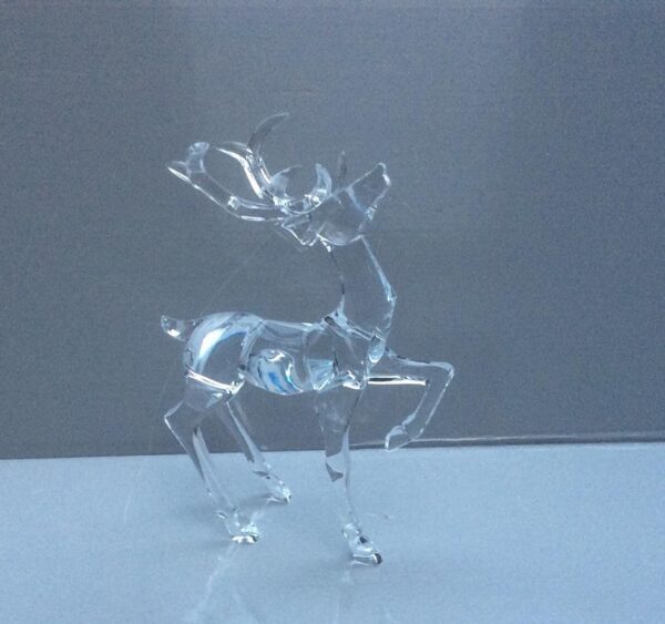17cm Acrylic Standing Reindeer Christmas Decoration / Figure