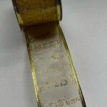 3 Rolls 'Gold Merry Xmas' Fabric Wire Edge Christmas Ribbon 60mm Wide - Christmas - 2.6m x 60mm