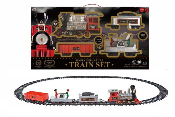 Deluxe Departure Train Set Christmas  With Sound & Light