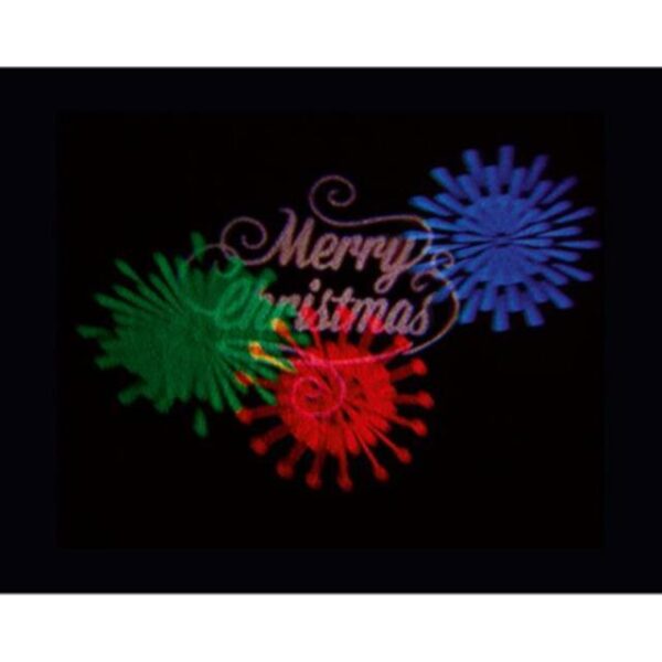 Premier 10x8cm Merry Christmas Firework Projector + Multi-LED's