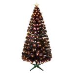 Premier Decorations 80cm Christmas Tree with LED Stars -Black