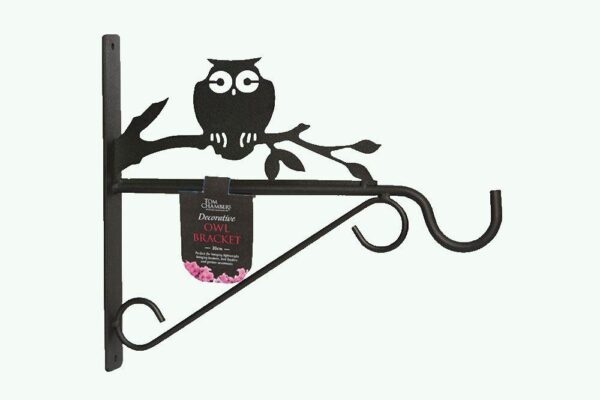 Tom Chambers Black Metal Owl Design Bracket