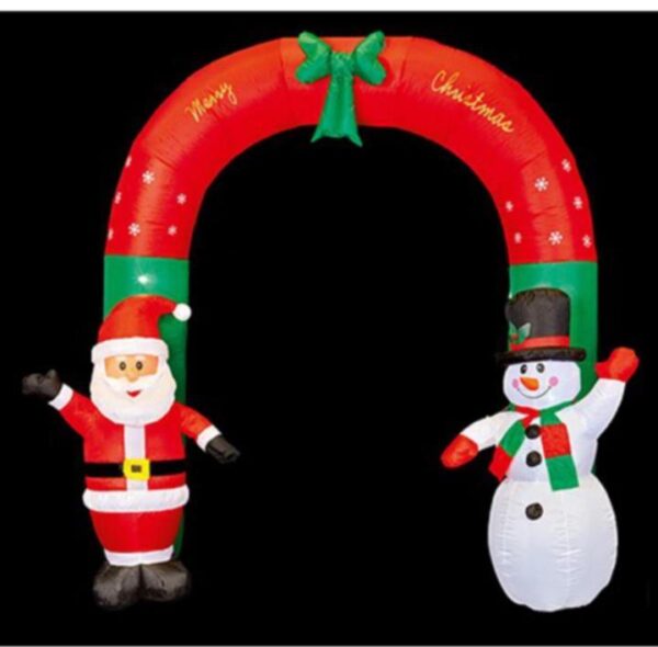 2.4m Santa/Snowman Inflatable Arch Christmas Decoration Premier Decorations