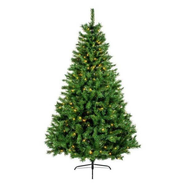1.8m Monlitt Fir PVC Tree Pre-Lit 220 Warm White LEDs