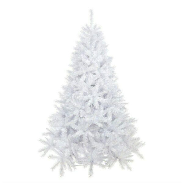 2.1m (7ft) White Spruce / Iridescent Christmas Artificial Tree