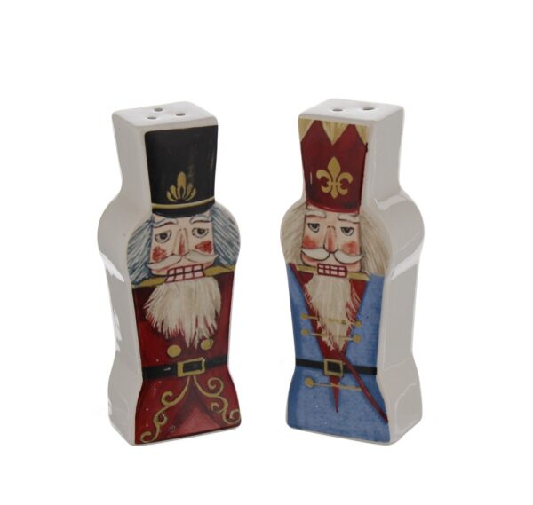 Nutcracker Cruet Set (Salt & Pepper) Shakers Christmas Decorations 10cm