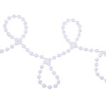 10m Long White 7mm Bead Garland Christmas Decoration Premier Brand