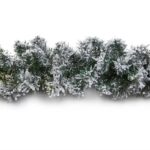 Flocked Woodcote Garland Artificial Christmas Decoration 2.7m