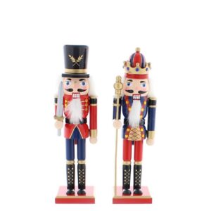 Pair Traditional Nutcracker Soldiers 30cm