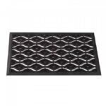 Diamond Design Rubber Cast Door Mat 75x45cm Indoor / Outdoor