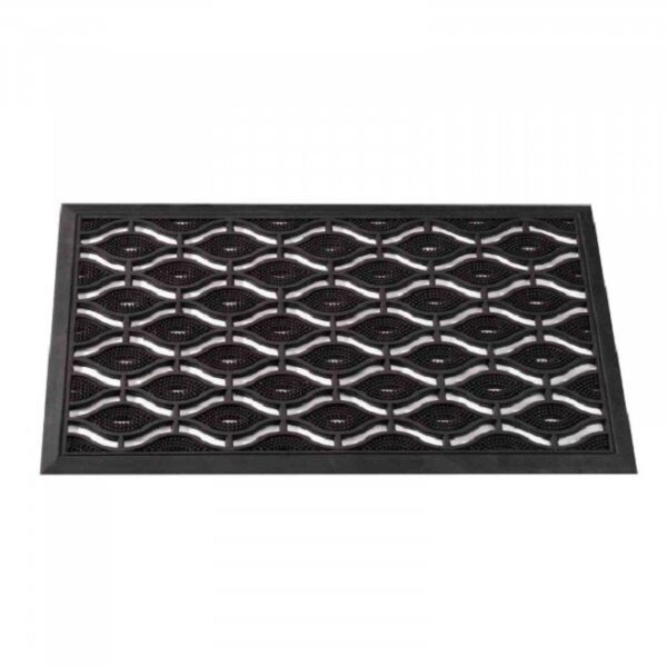 Diamond Design Rubber Cast Door Mat 75x45cm Indoor / Outdoor
