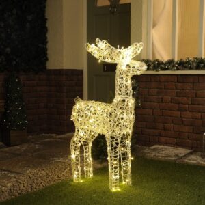 Festive 115cm Outdoor Reindeer Figure 160 Warm White LEDs