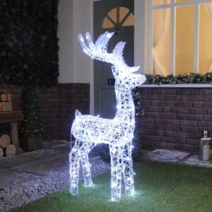 Festive 115cm Outdoor Reindeer Figure 160 White LEDs