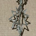 180cm Long Champagne Glitter Mini Star Garland Christmas Decoration