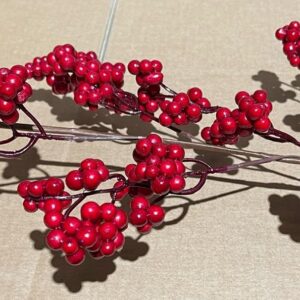6ft Red Berry Garland Christmas Decoration 12601