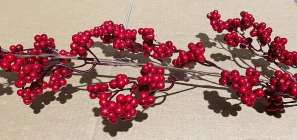 6ft Red Berry Garland Christmas Decoration 12601