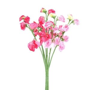 Sweet Pea Bunch Pink 42cm Silk Flowers