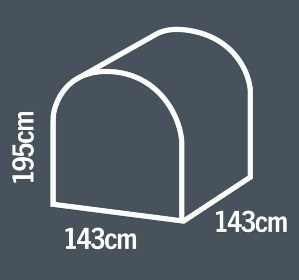 Gardman Greenhouse Growhouse Premium Walk-In +Shelf 195cm x 143cm x 143cm