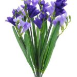 Freesia Bush 'Lavender/Purple' 52cm Artificial Silk Flowers