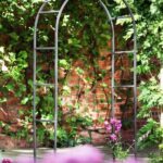 Classic Metal Garden Arch Traditional Black Finish Tom Chambers