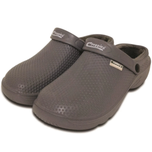 Town & Country Fleecy EVA Cloggies Charcol Unisex UK Size 5