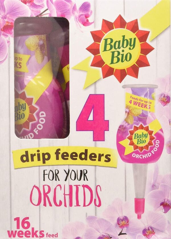 Pack x4 Baby Bio RTU 40ml Liquid Drip Feeders Orchid Plant Food
