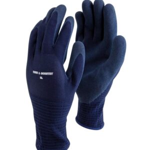 Town & Country MasterGrip Navy Latex Gardening Gloves Large