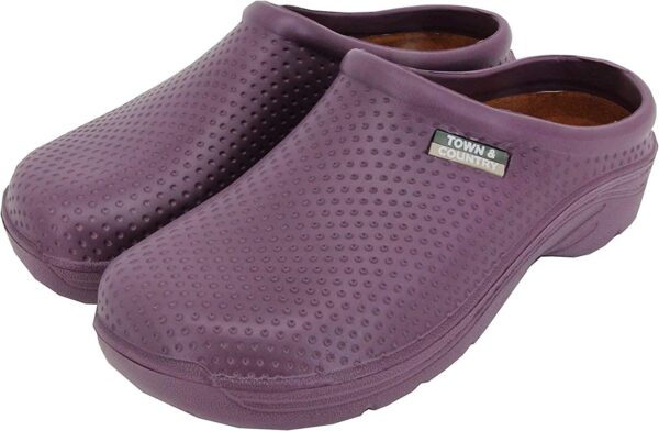 Town & Country Aubergine EVA Cloggies Lightweight Garden Shoe UK Size 8