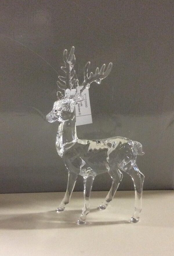 23cm Acrylic Standing Reindeer Christmas Decoration / Figure