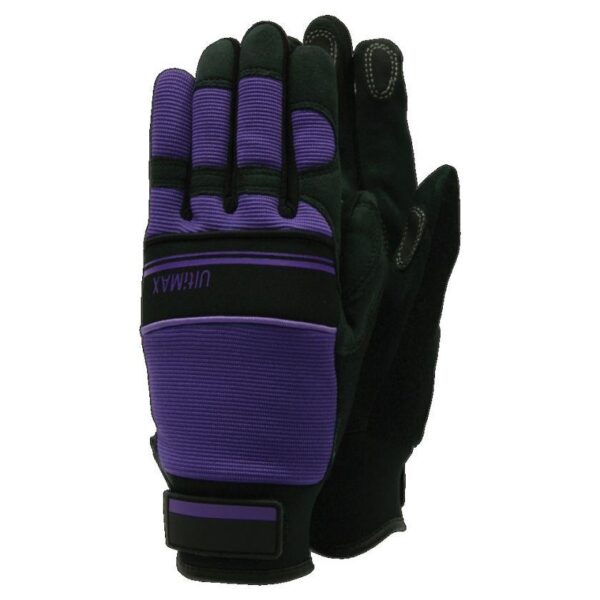 Town & Country Small Ladies Gardening Gloves Deluxe Ultimax Raspberry/Purple